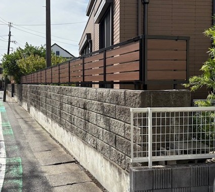 フェンス取り付け工事